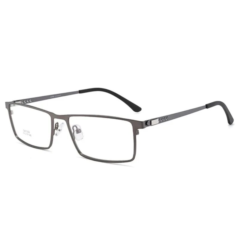 Bclear Men's Full Rim Alloy Frame Eyeglasses Spring Hinge 41002