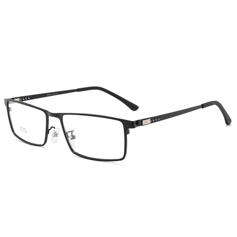 Bclear Men's Full Rim Alloy Frame Eyeglasses Spring Hinge 41002