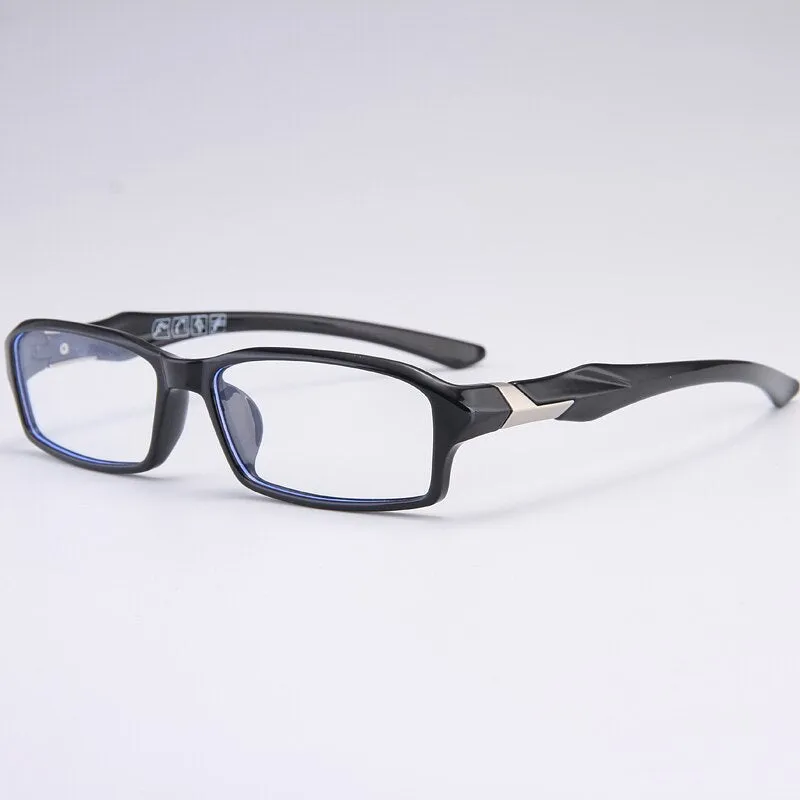 Bclear Men's Full Rim Rectangle Tr 90 Titanium Sport Eyeglasses My6059