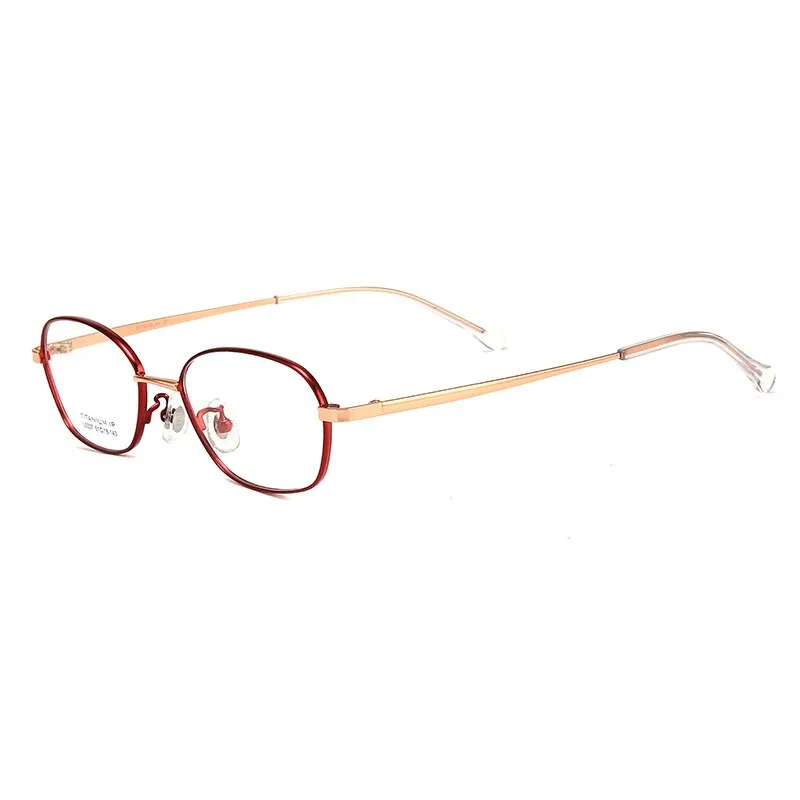 Bclear Unisex Full Rim Small Oval Titanium Frame Eyeglasses Lb5337
