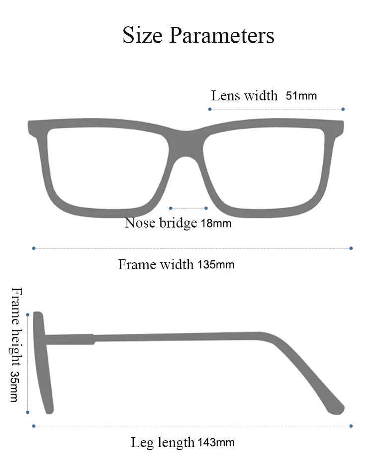 Bclear Unisex Full Rim Small Oval Titanium Frame Eyeglasses Lb5337