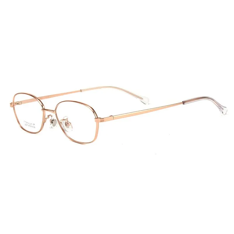 Bclear Unisex Full Rim Small Oval Titanium Frame Eyeglasses Lb5337