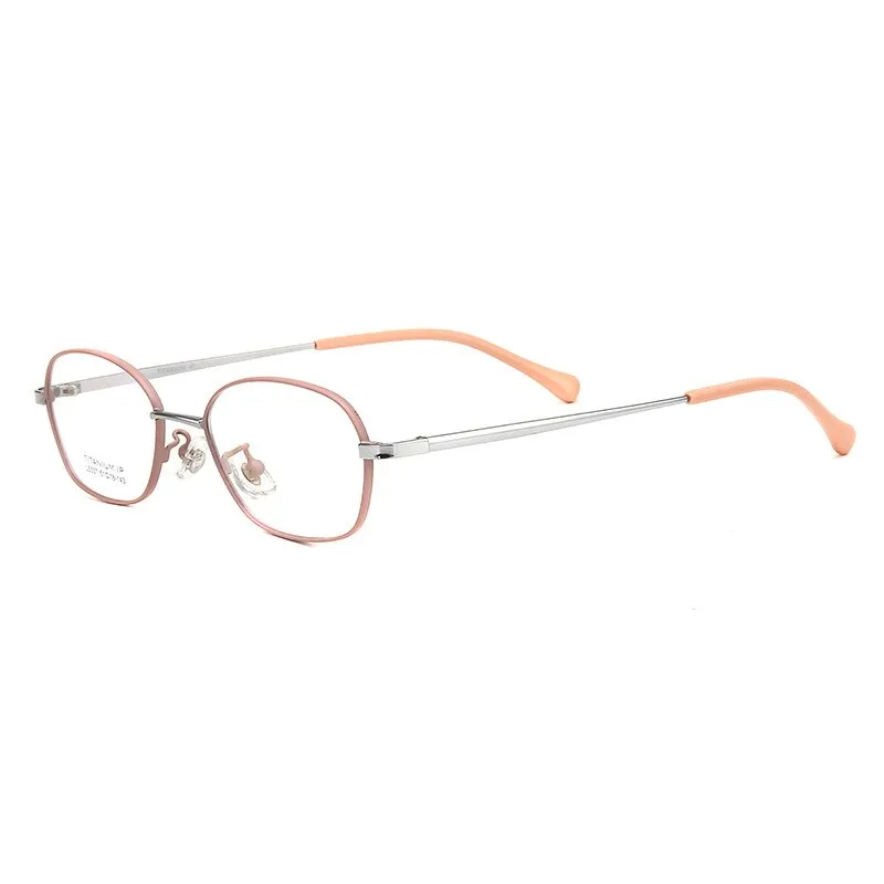 Bclear Unisex Full Rim Small Oval Titanium Frame Eyeglasses Lb5337