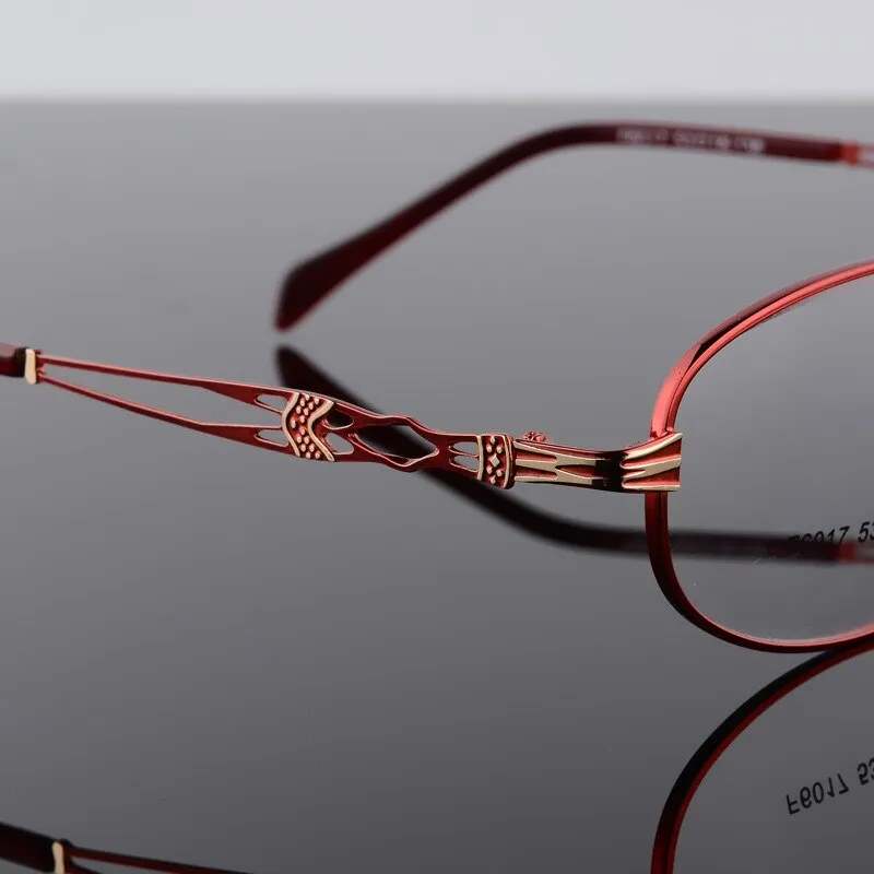 Bclear Women Eyeglasses Frames Metal Spectacles Clear Lens F6017