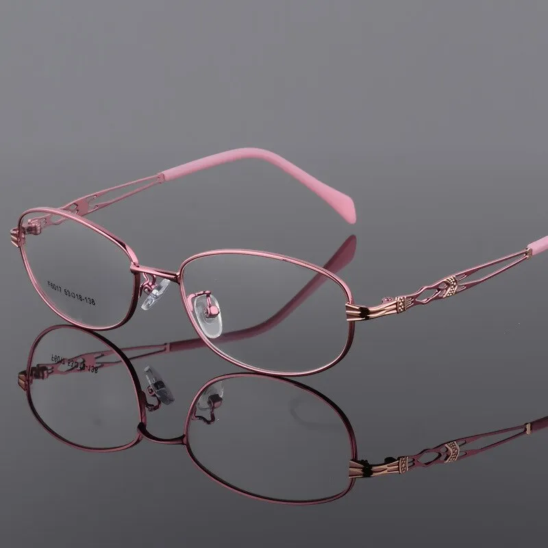 Bclear Women Eyeglasses Frames Metal Spectacles Clear Lens F6017