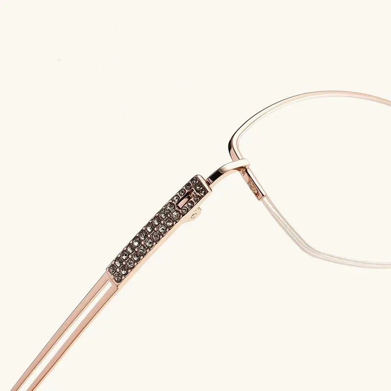 Bclear Women's Semi Rim Square Titanium Eyeglasses 6006b