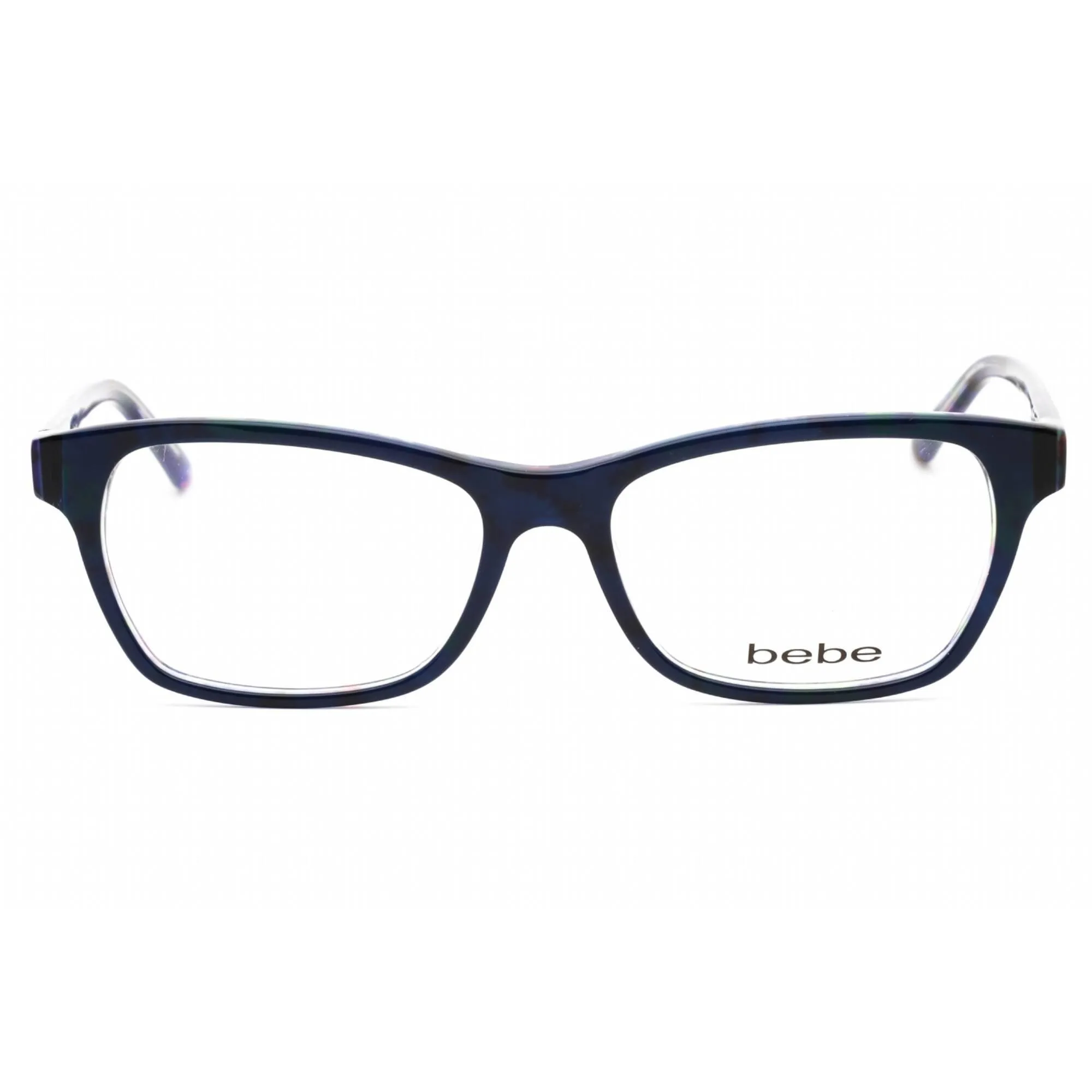 Bebe Women's Eyeglasses - Midnight Plastic Full Rim Rectangular Frame | BB5118 414