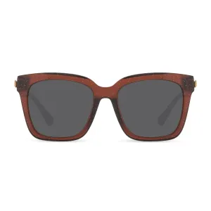 BELLA - FESTIVE CHESTNUT   GREY SUNGLASSES