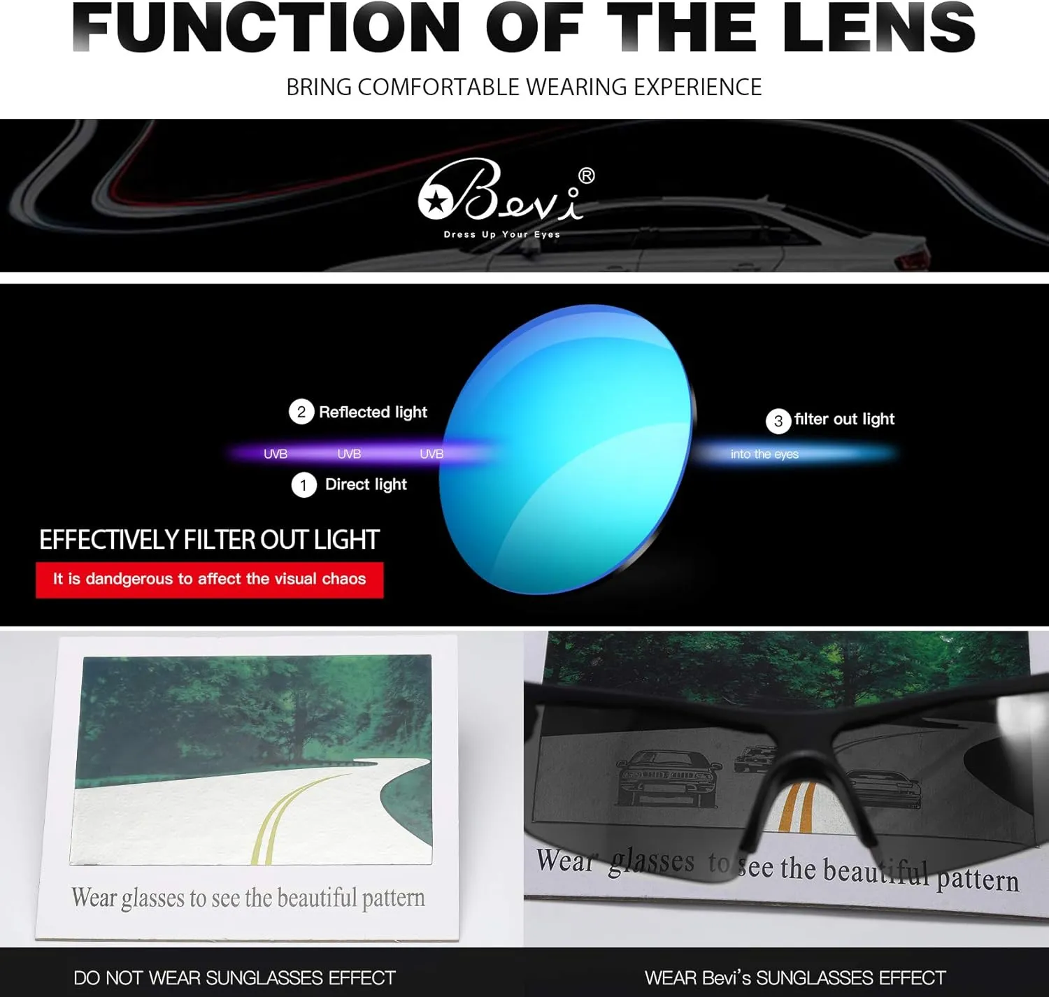 Bevi Polarized Sports Sunglasses TR90 Unbreakable Frame for Men Women Running Cycling Golf Baseball