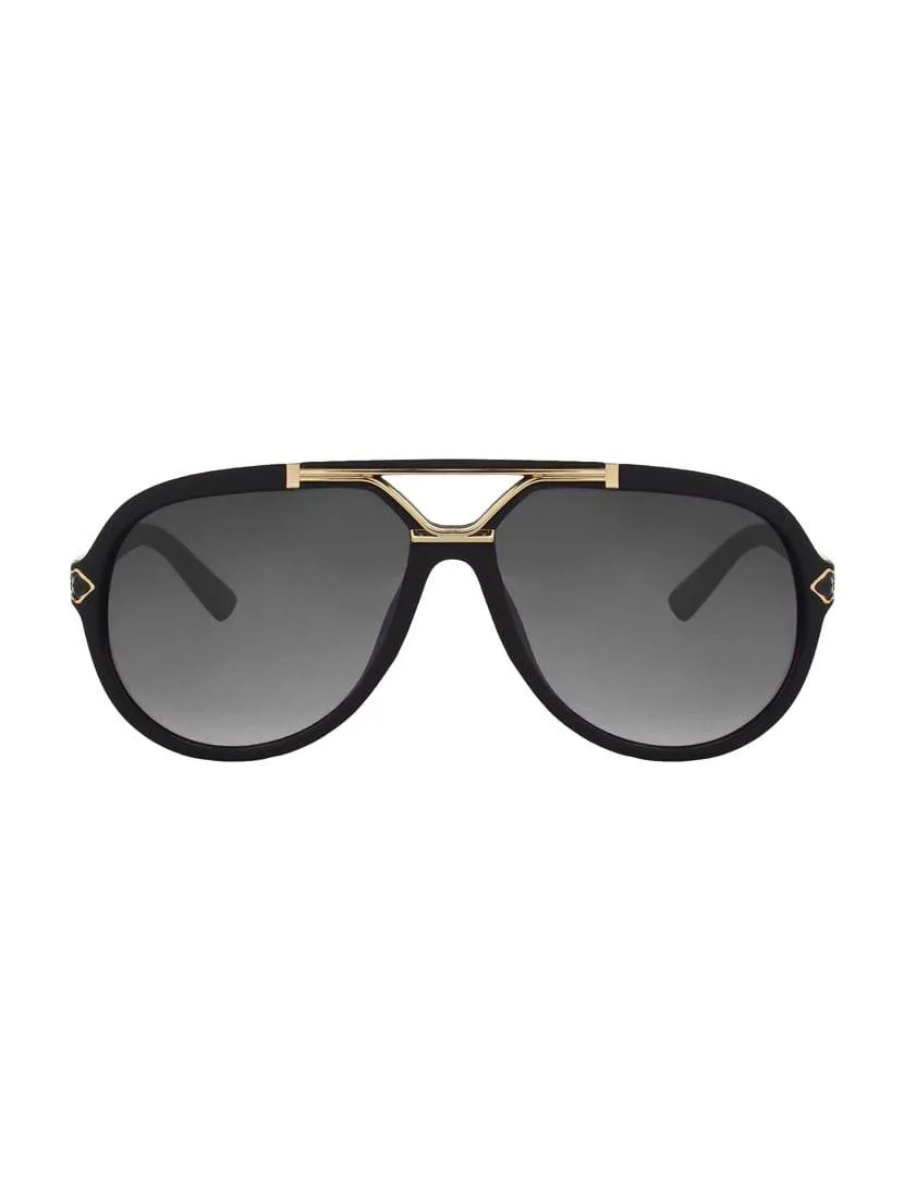 Black Aviator Sunglasses