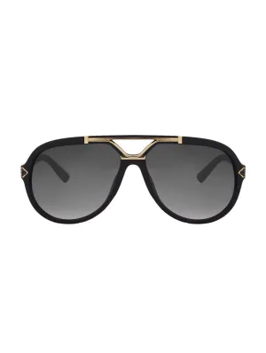 Black Aviator Sunglasses