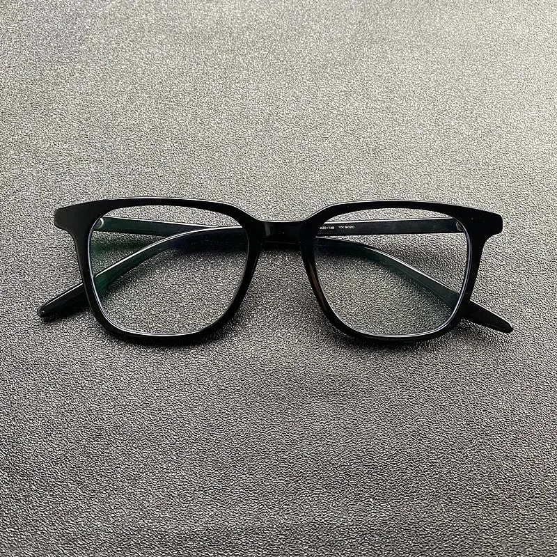 Black Mask Men's Full Rim Square Acetate Eyeglasses 9020