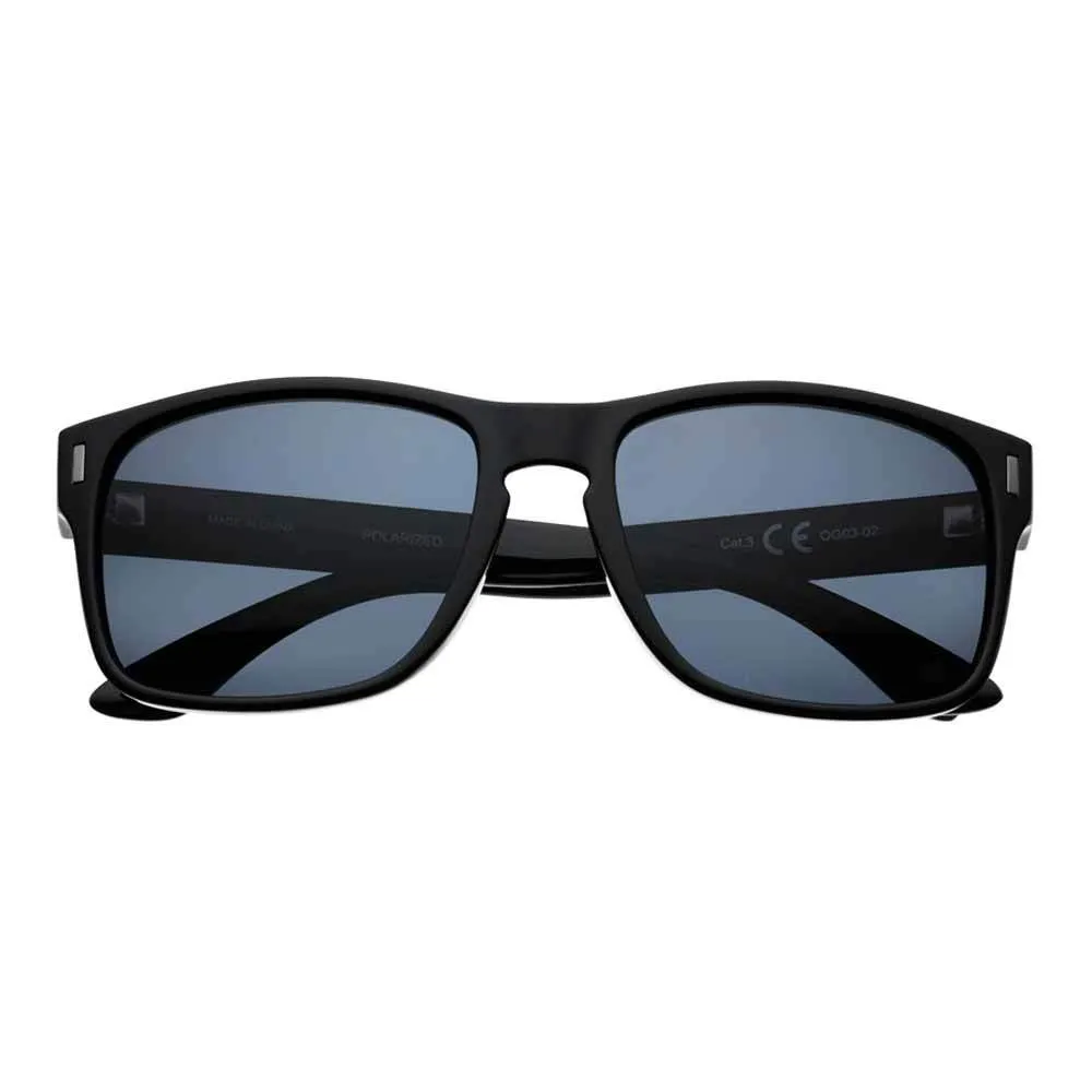 Black Polarized Square Sunglasses