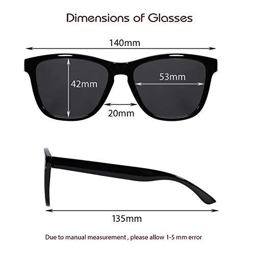 BLENZPRO™ 2-Pack Retro Polarized Sport Sunglasses | Unisex, Trendy UV400, 2 Pairs