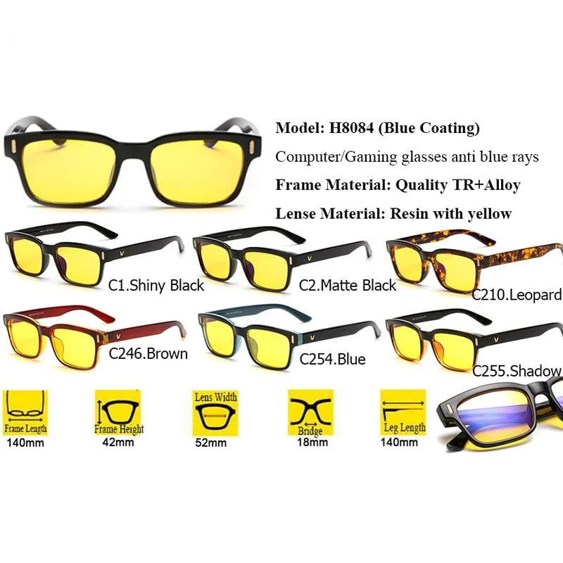 Blue Ray Computer Glasses Men Screen Radiation Blue Light