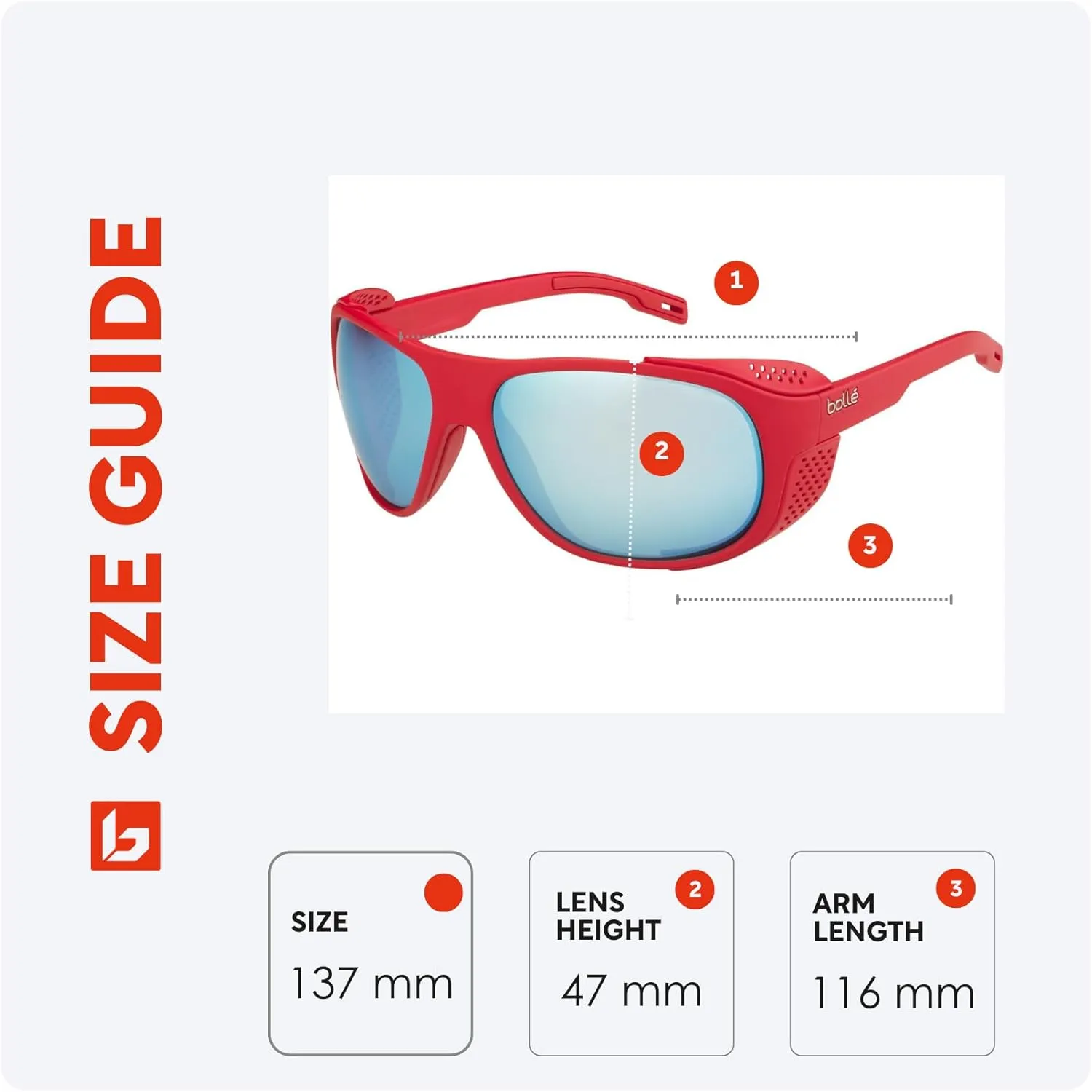 Bolle Graphite Wraparound Sunglasses for Men for Women   BUNDLE WIth Designer iWear Complimentary Eyewear Kit