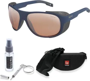 Bolle Graphite Wraparound Sunglasses for Men for Women   BUNDLE WIth Designer iWear Complimentary Eyewear Kit