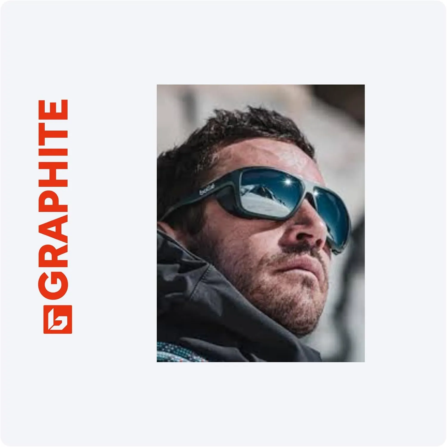 Bolle Graphite Wraparound Sunglasses for Men for Women   BUNDLE WIth Designer iWear Complimentary Eyewear Kit