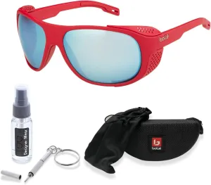 Bolle Graphite Wraparound Sunglasses for Men for Women   BUNDLE WIth Designer iWear Complimentary Eyewear Kit