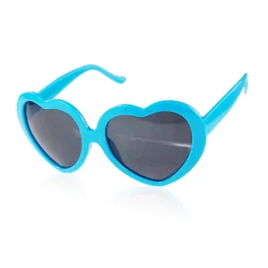 Boolavard Kids Fashion Retro Summer Heart Shape Design Lolita Sunglasses Eye Glasses Eyewear Light Blue