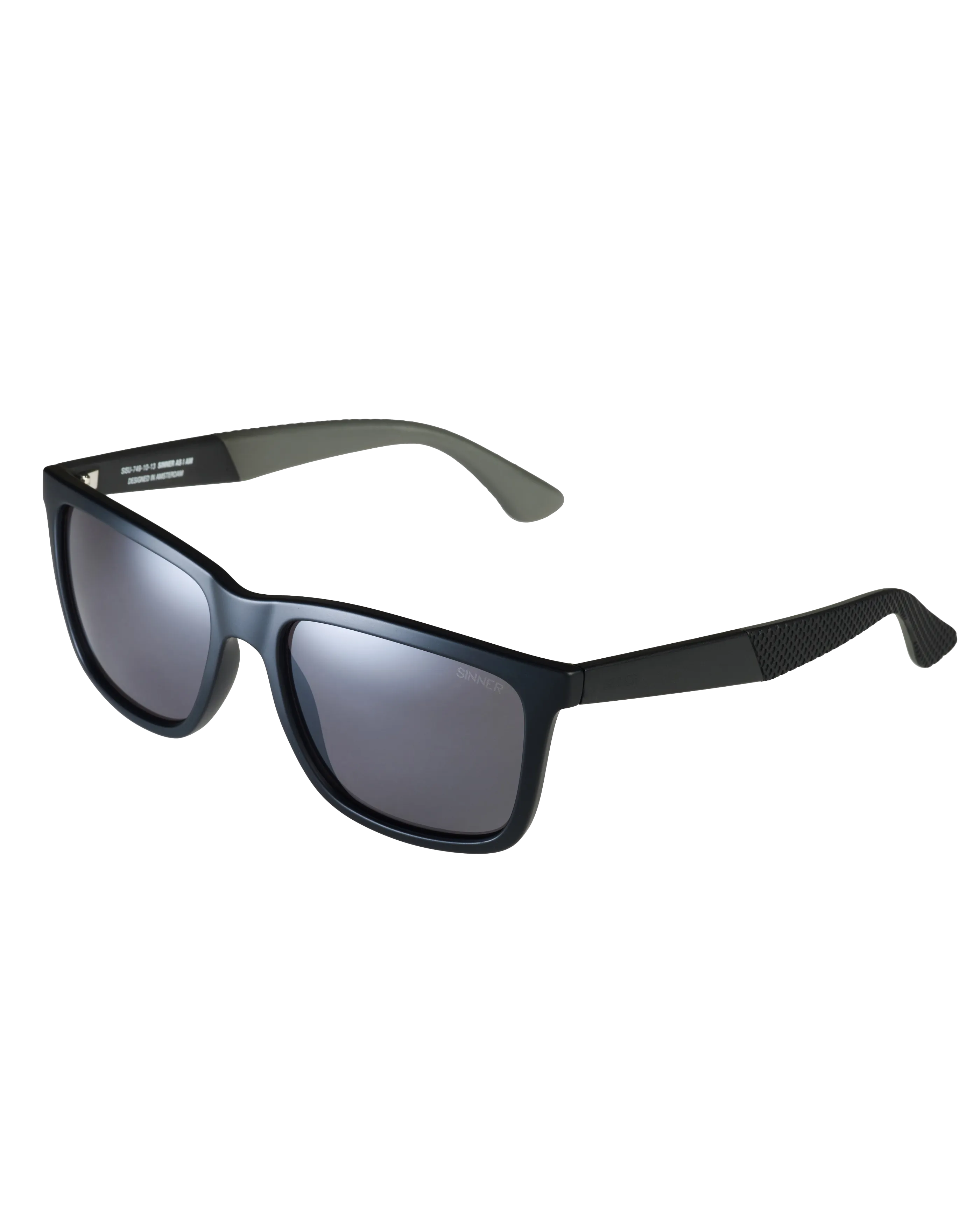 Bretton Polarised Sunglasses in Matte Black & Smoke