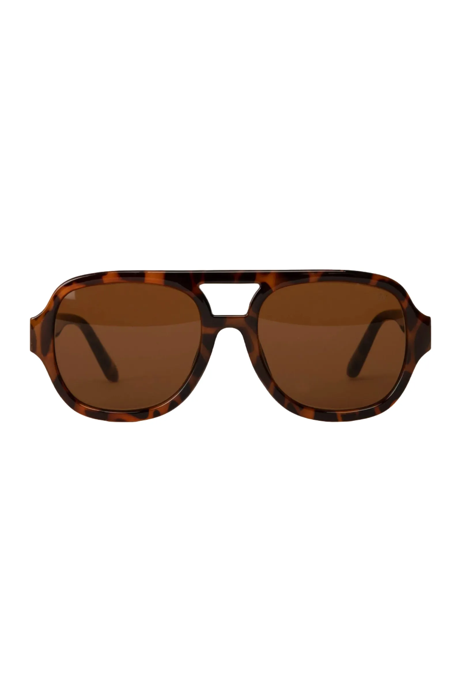 Brown Choi-2 Recycled Aviator Sunglasses
