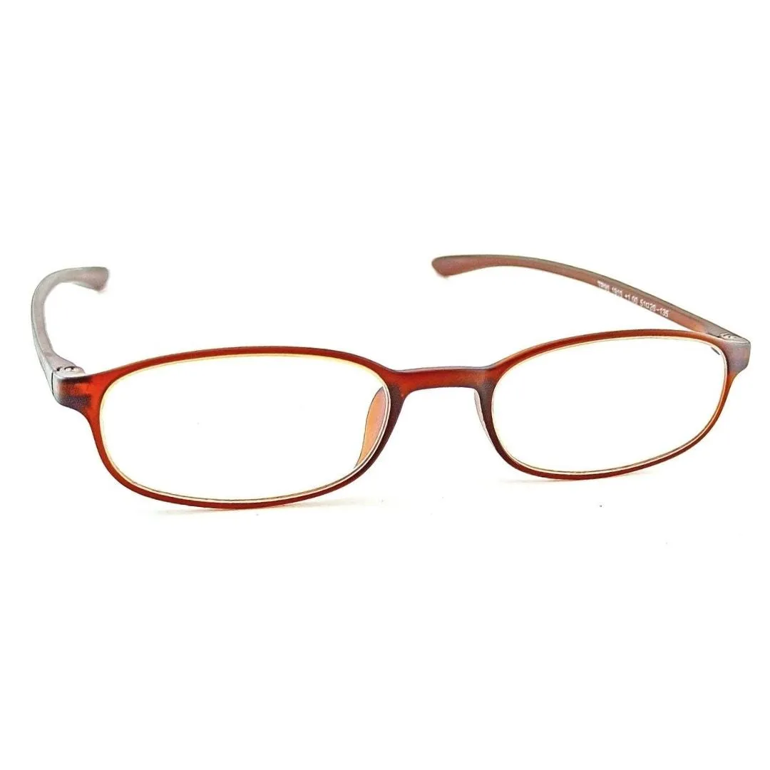 Brown READERS Reading Eyeglasses with Anti Glare Lens ( 1.00 Power To  3.00 Power)