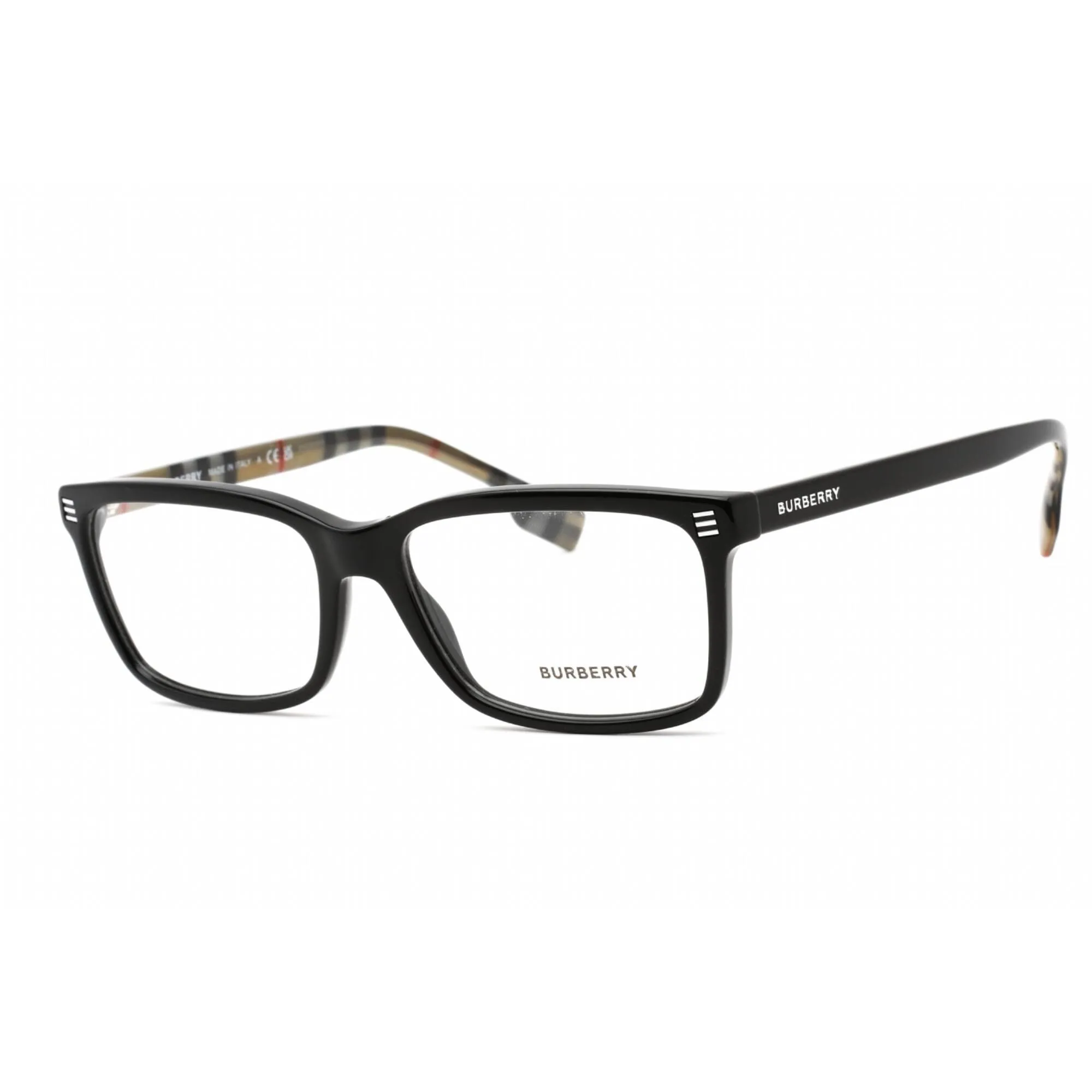 Burberry Women's Eyeglasses - Full Rim Rectangular Black Plastic Frame | 0BE2352 3773