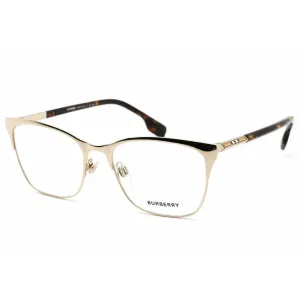 Burberry Women's Eyeglasses - Light Gold Cat Eye Metal Frame Clear Lens | 0BE1362 1109