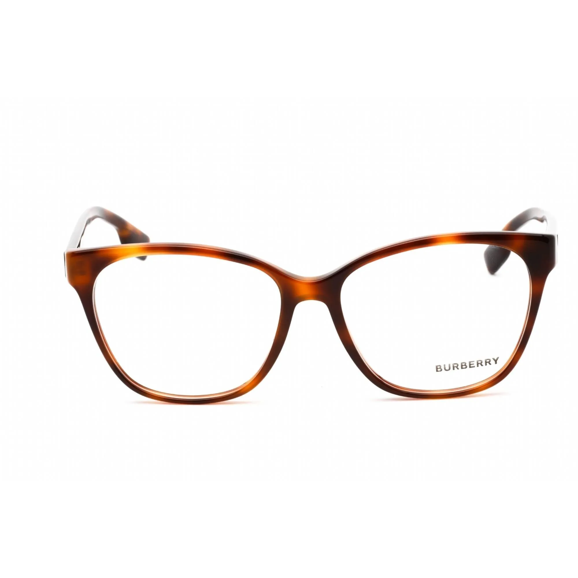 Burberry Women's Eyeglasses - Light Havana Plastic Cat Eye Shape Frame | BE2345 3316