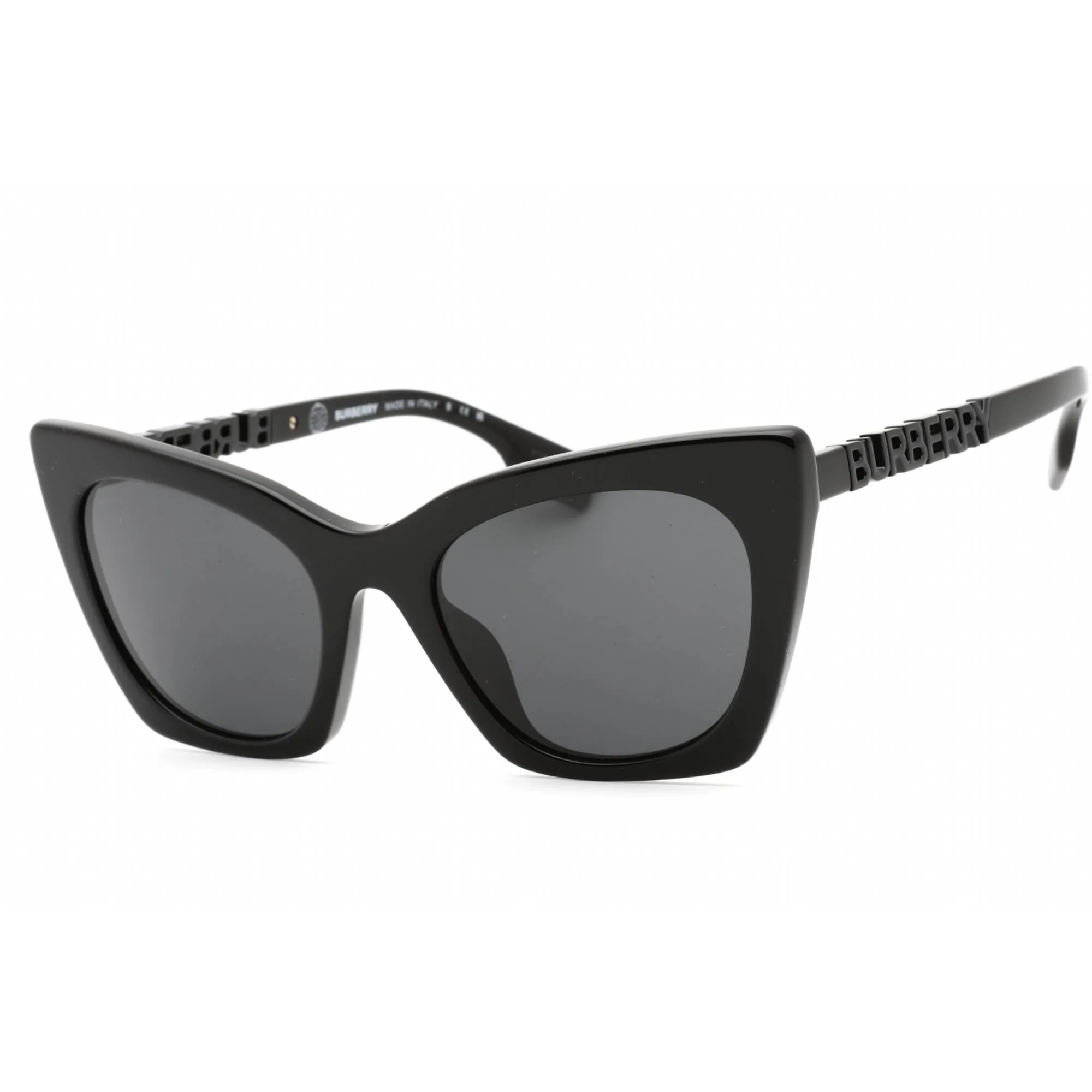 Burberry Women's Sunglasses - Black Cat Eye Frame Dark Grey Lens | 0BE4372U 300187