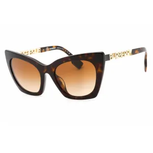 Burberry Women's Sunglasses - Dark Havana Plastic Cat Eye Frame | 0BE4372U 300213