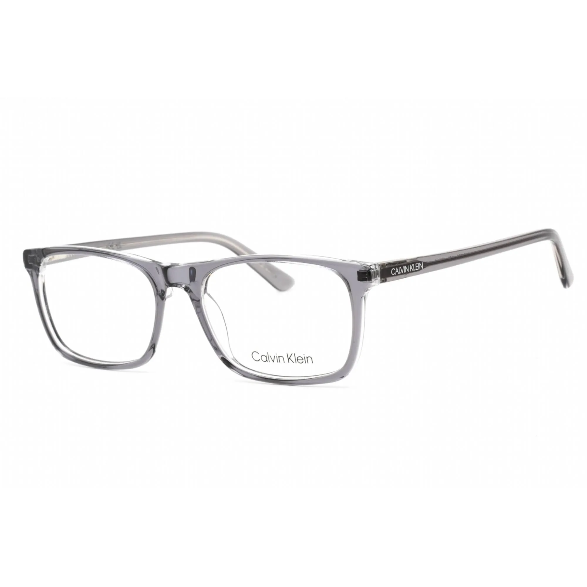 Calvin Klein Men's Eyeglasses - Full Rim Crystal Smoke Plastic Frame | CK20503 076