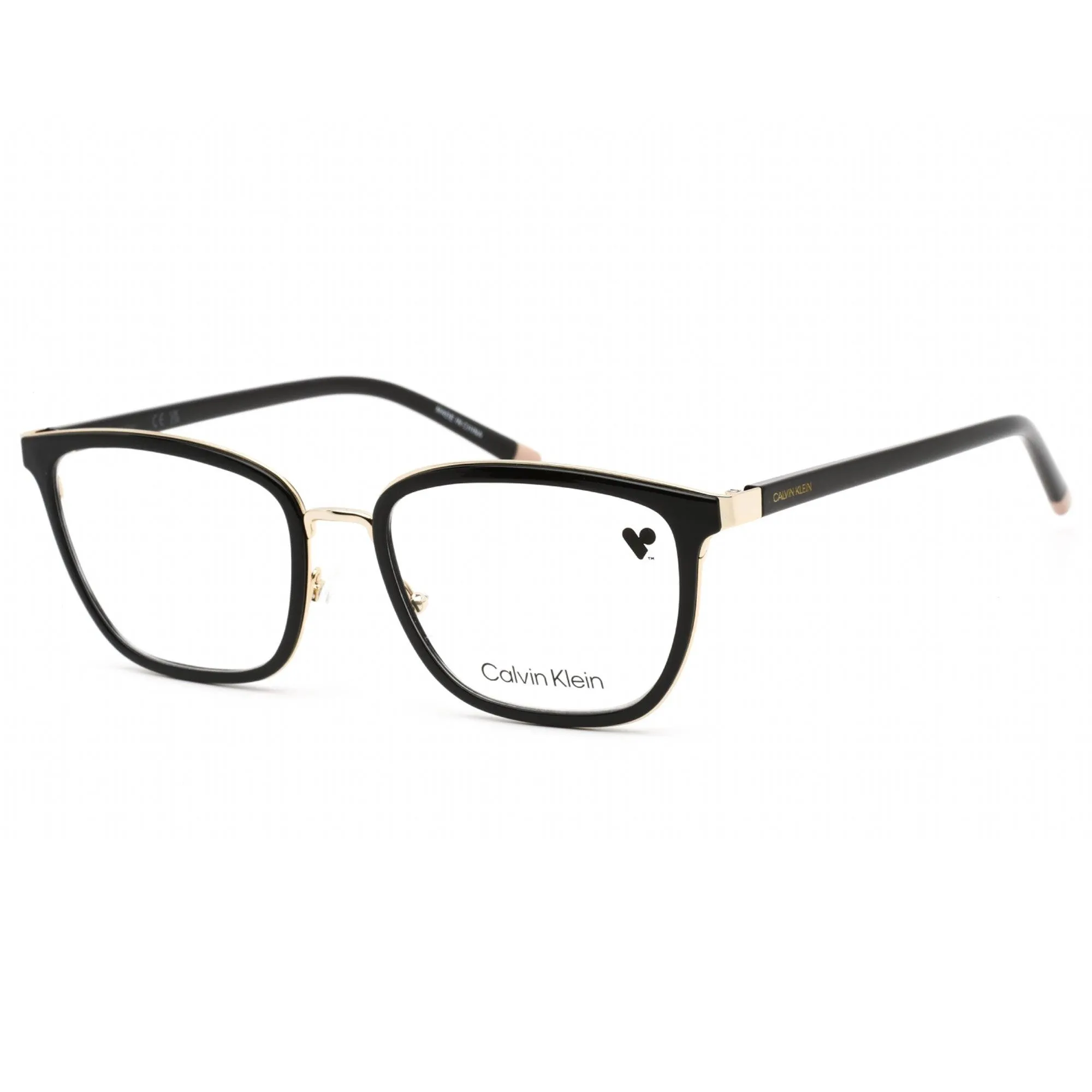Calvin Klein Unisex Eyeglasses - Black Square Full Rim Frame Clear Lens | CK5453 001