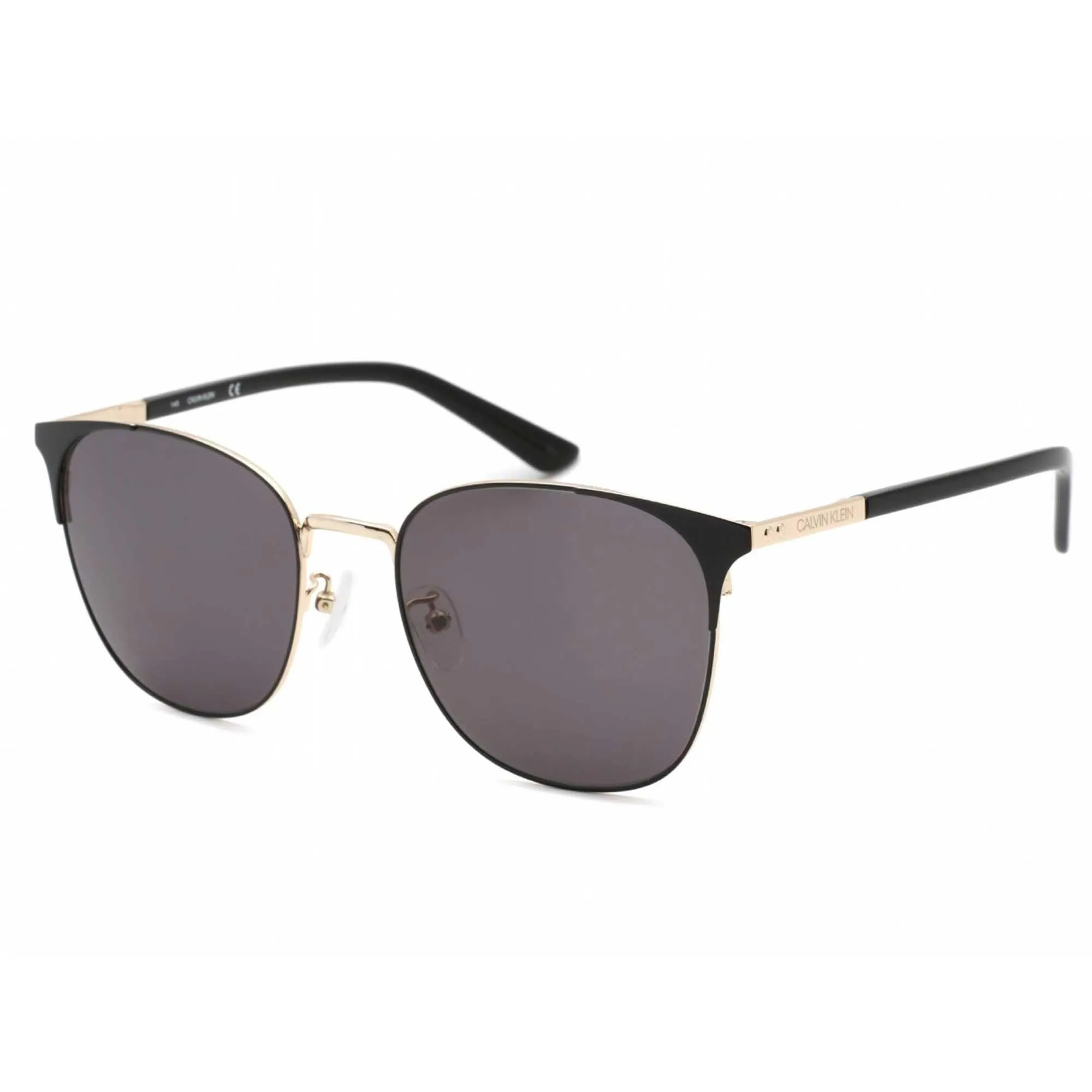 Calvin Klein Unisex Sunglasses - Gold Metal Cat Eye Frame | CALVIN KLEIN CK19322SK 717