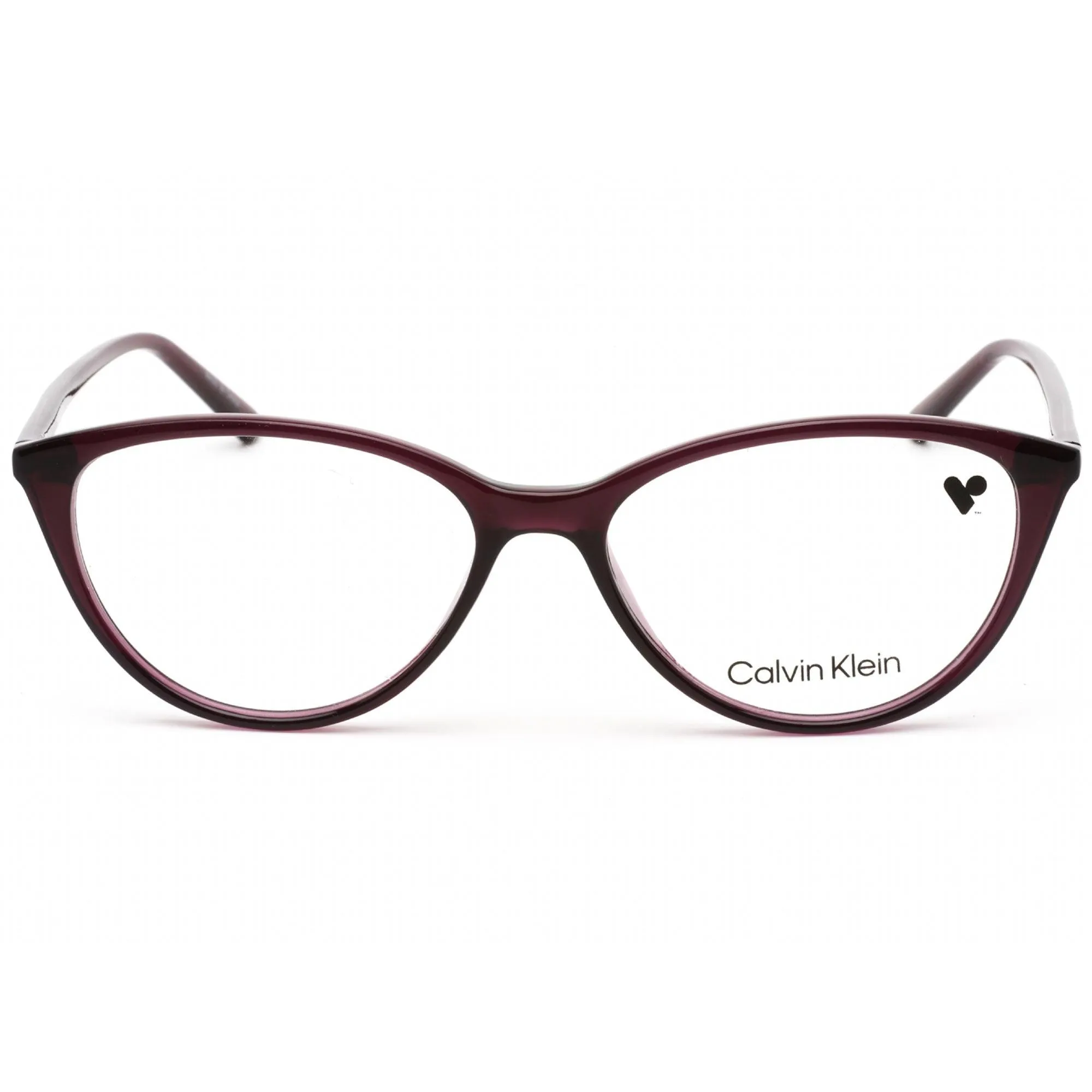 Calvin Klein Women's Eyeglasses - Crystal Grape Cat Eye Full Rim Frame | CK18543 510