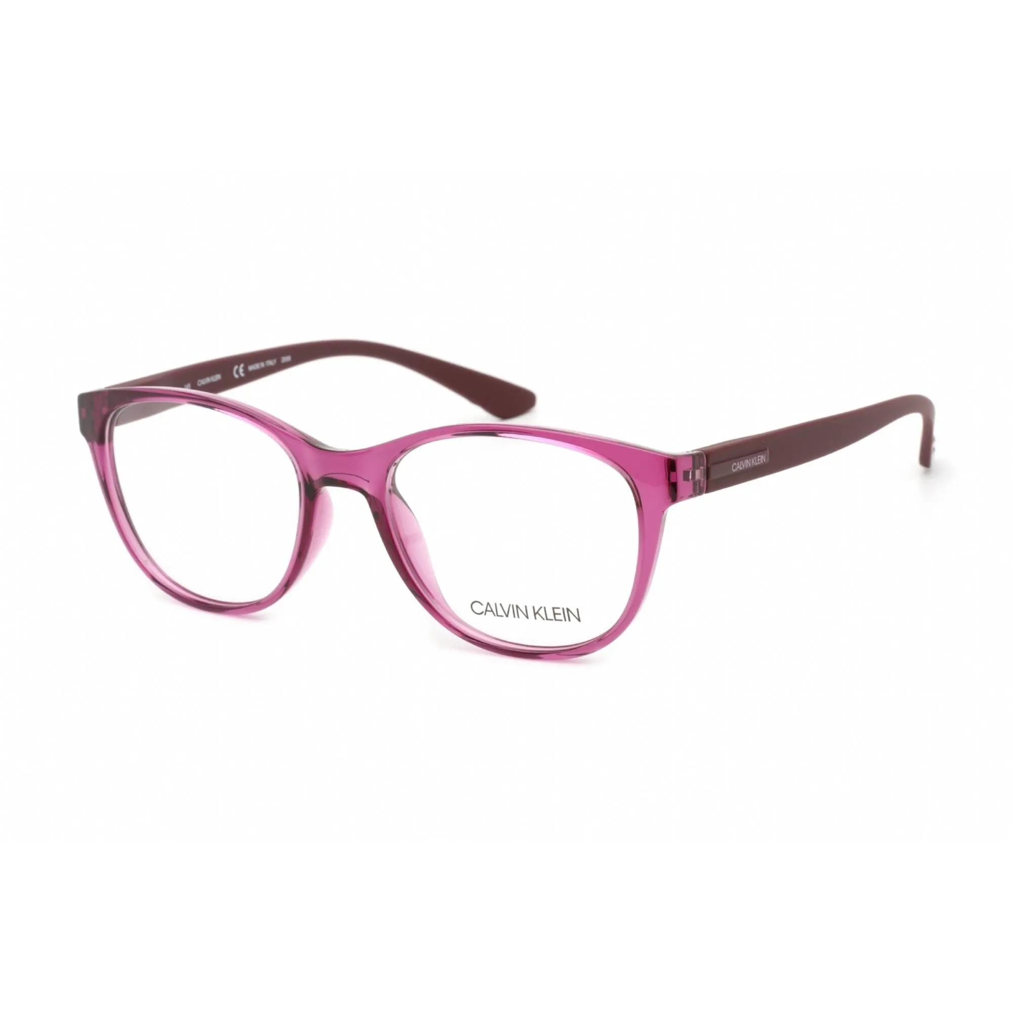 Calvin Klein Women's Eyeglasses - Full Rim Crystal Berry Plastic Frame | CK19572 654