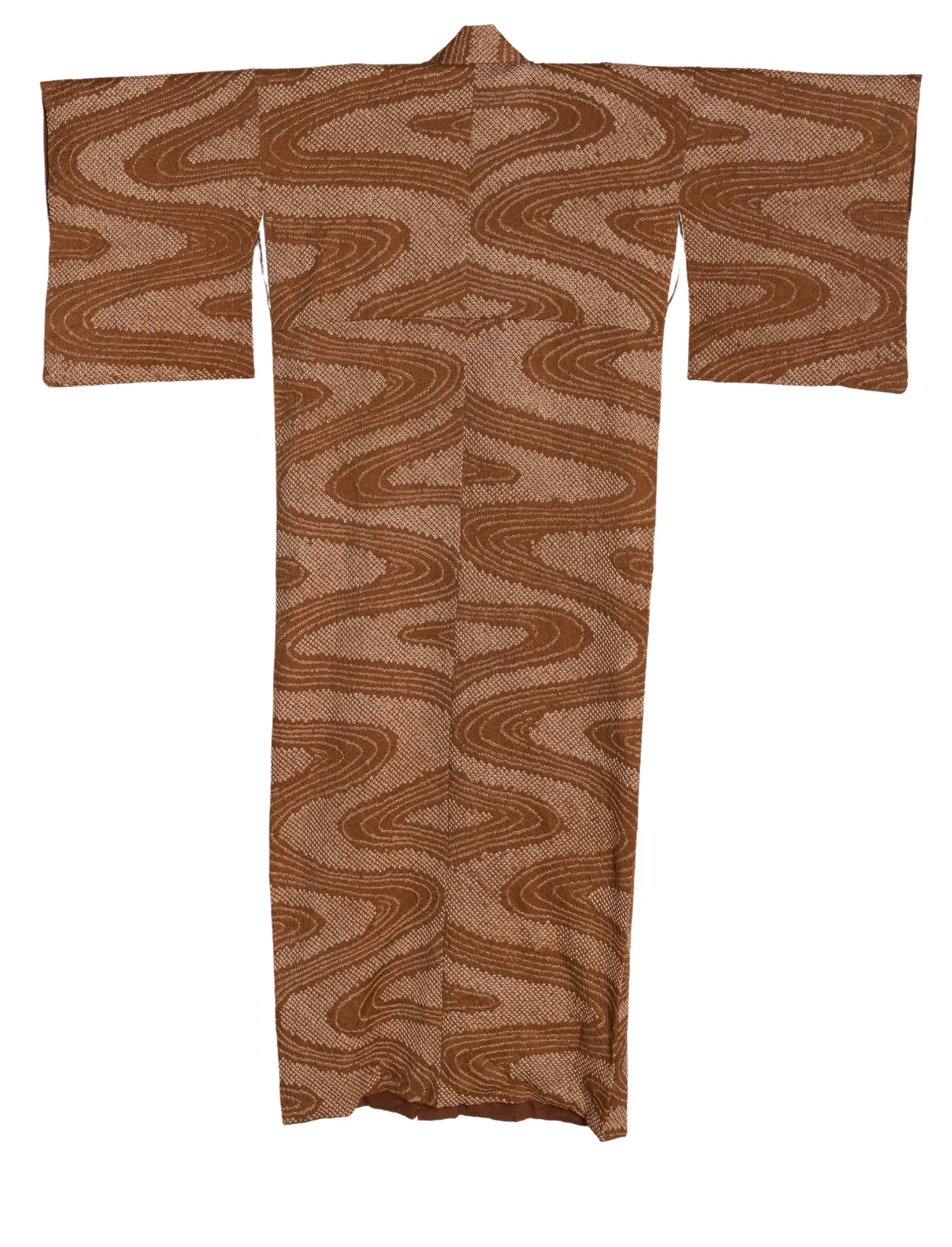 Camel Tiki Shibori Kimono
