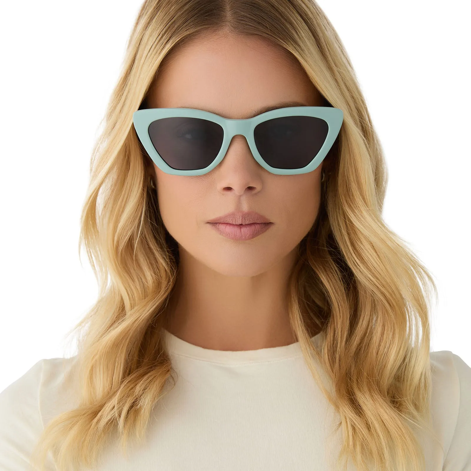 CAMILA - STEEL TEAL   GREY   POLARIZED SUNGLASSES