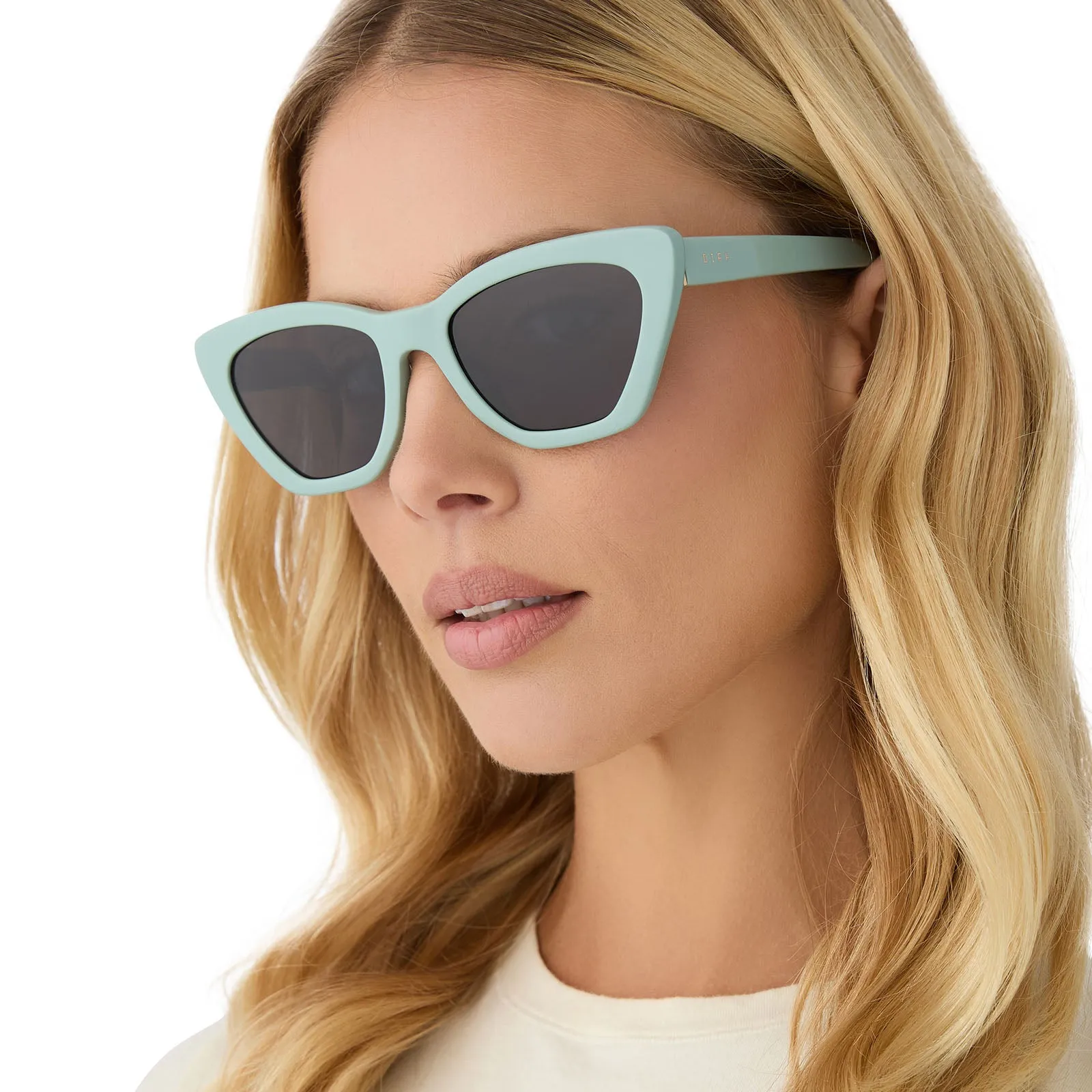 CAMILA - STEEL TEAL   GREY   POLARIZED SUNGLASSES
