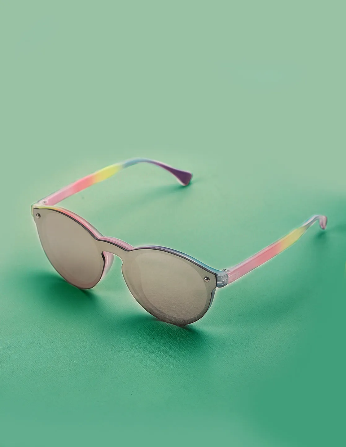Carlton London Yellow Lens & Pink Round Sunglasses For Girl