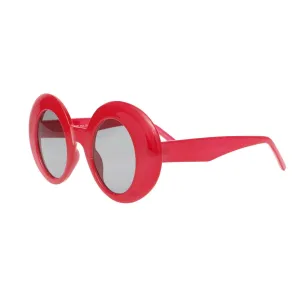 Carrie Sunglasses Red Round Retro Eyewear for Women