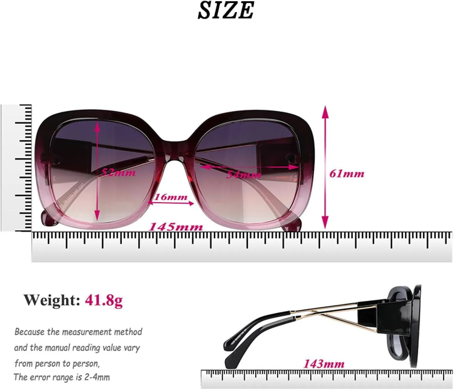Cat Eye Oversized Sunglasses Fashion Men Women Shades Uv400 Vintage Glasses