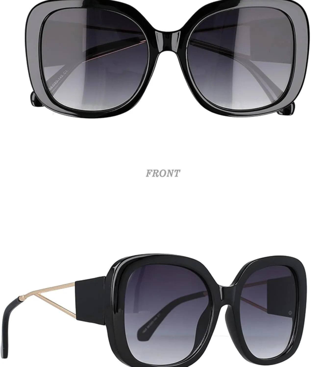 Cat Eye Oversized Sunglasses Fashion Men Women Shades Uv400 Vintage Glasses