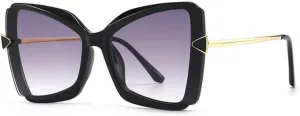Cat Eye Oversized Sunglasses Women Vintage Travel Big Frame Sun Glasses Ladies Shades UV400