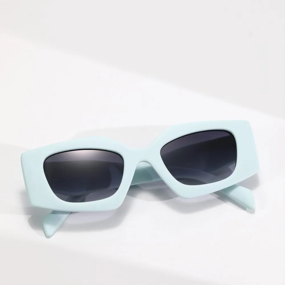 Cat Eye Polygonal Sunglasses Women Vintage Sun Glasses Female Shades Eyewear