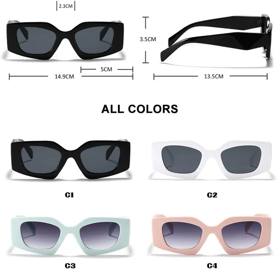 Cat Eye Polygonal Sunglasses Women Vintage Sun Glasses Female Shades Eyewear
