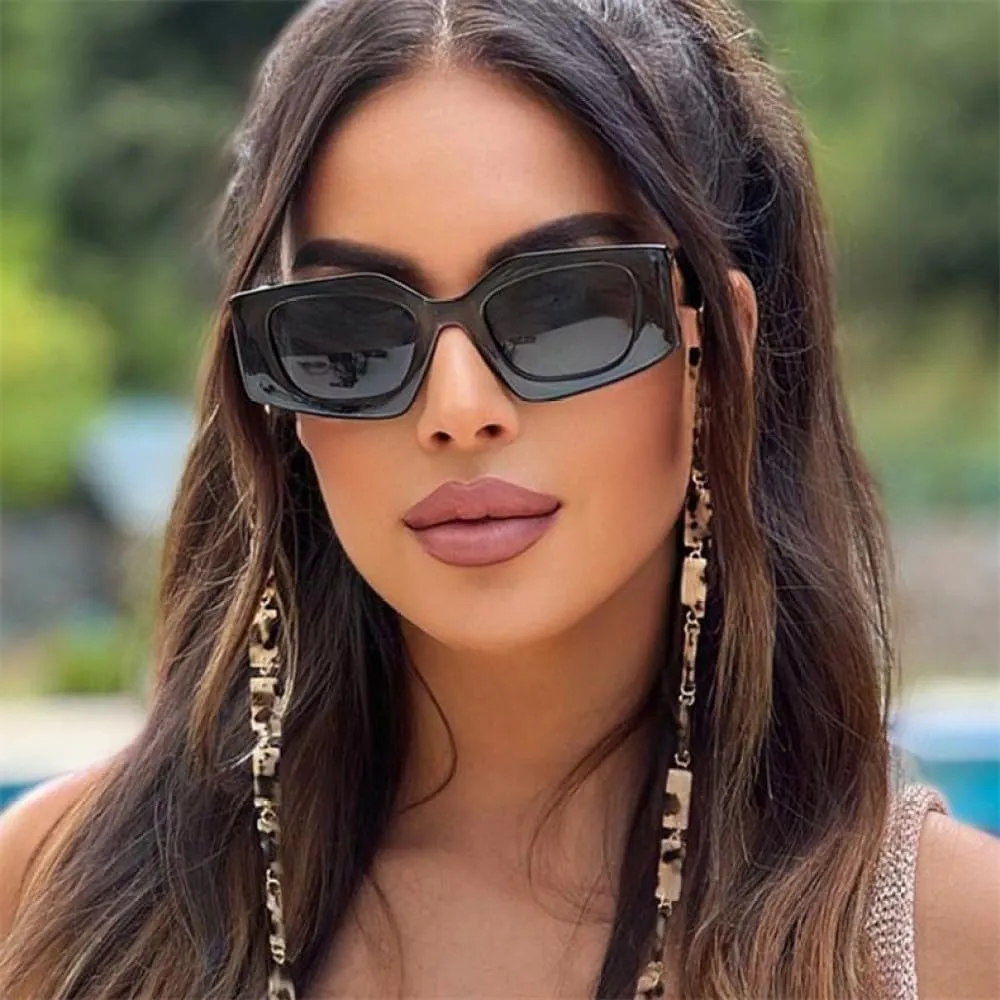 Cat Eye Polygonal Sunglasses Women Vintage Sun Glasses Female Shades Eyewear