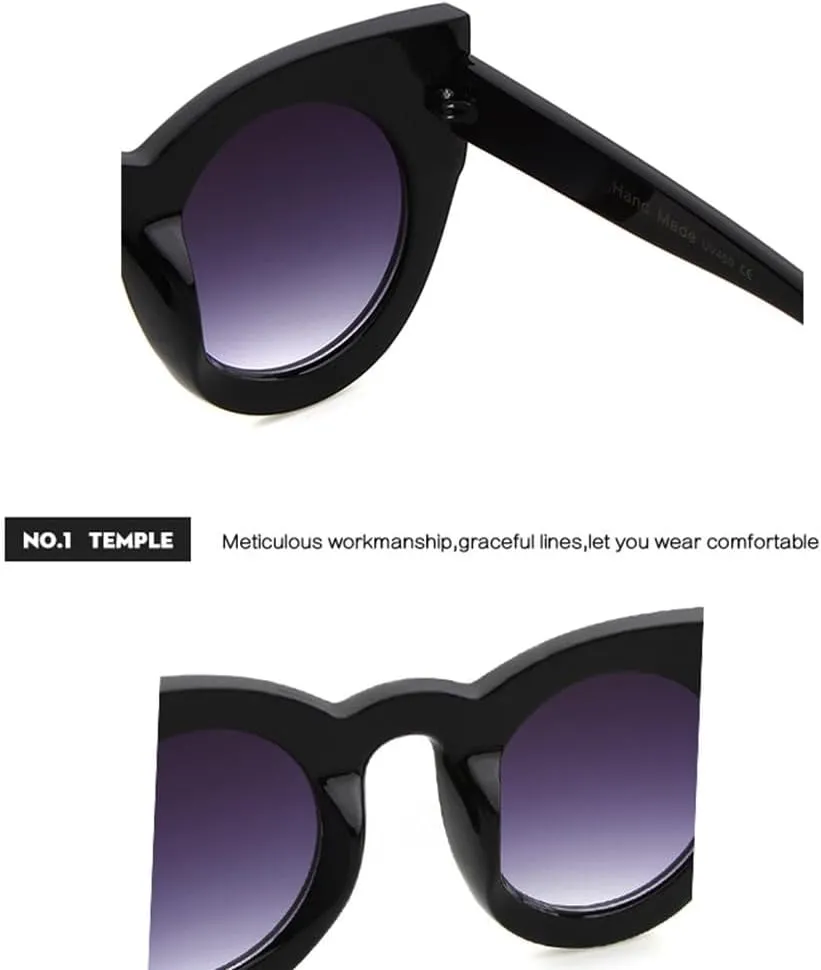 Cat Eye Sunglasses Vintage White Black Female Cateye Sun Glasses