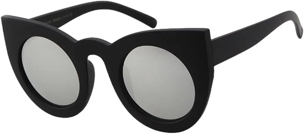 Cat Eye Sunglasses Vintage White Black Female Cateye Sun Glasses